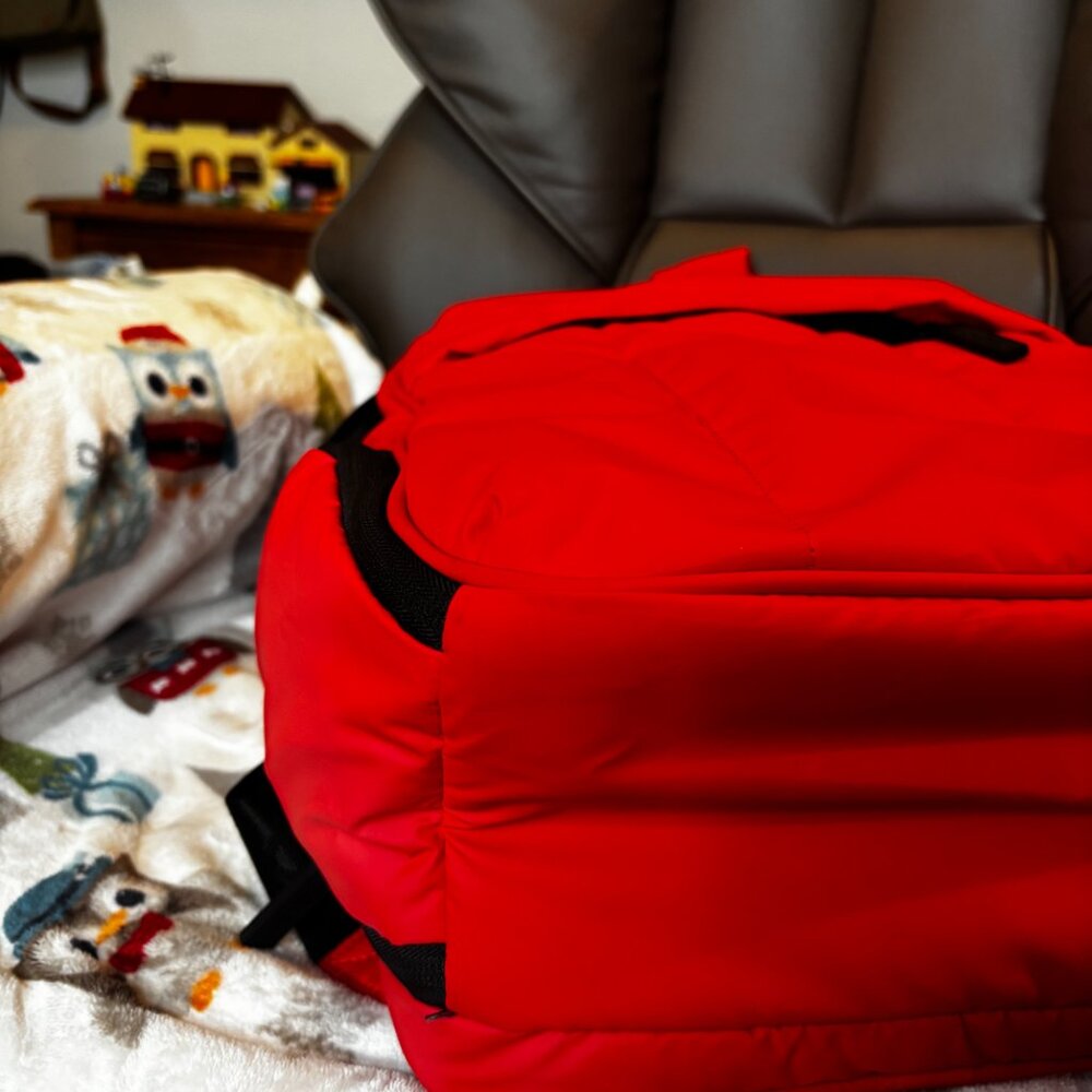 Calpak Luka Backpack in Rouge - Picture 3 of 6